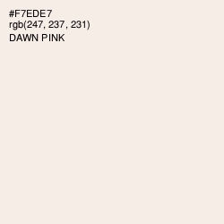 #F7EDE7 - Dawn Pink Color Image